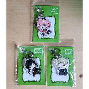 Fan‎ Art Spy X Family Acrylic Keychain Set Of 3  Anya Yor & Loid